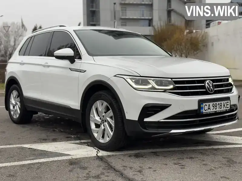 Позашляховик / Кросовер Volkswagen Tiguan 2021 2 л. Автомат обл. Київська, Київ - Фото 1/21