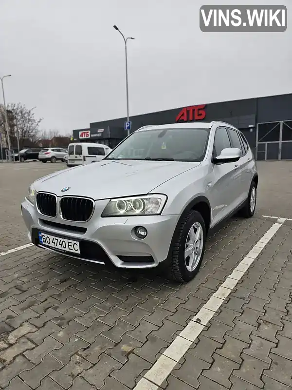 Внедорожник / Кроссовер BMW X3 2011 2 л. Автомат обл. Тернопольская, Залещики - Фото 1/18