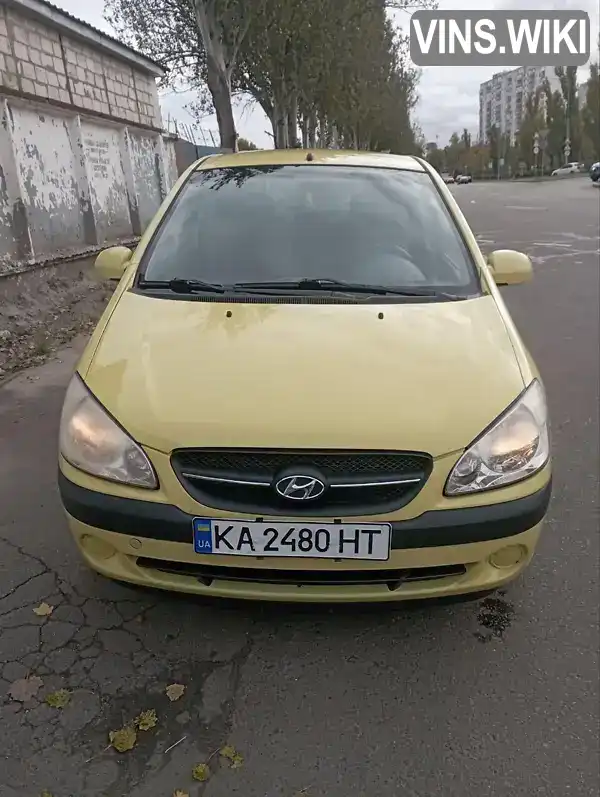 Хетчбек Hyundai Getz 2008 1.4 л. Автомат обл. Київська, Київ - Фото 1/7