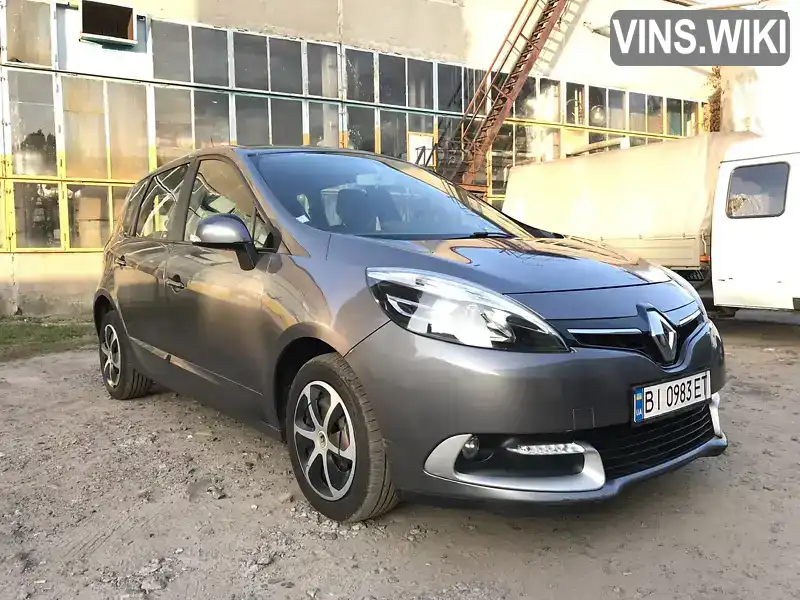 Мінівен Renault Scenic 2014 1.5 л. Ручна / Механіка обл. Полтавська, Лубни - Фото 1/9