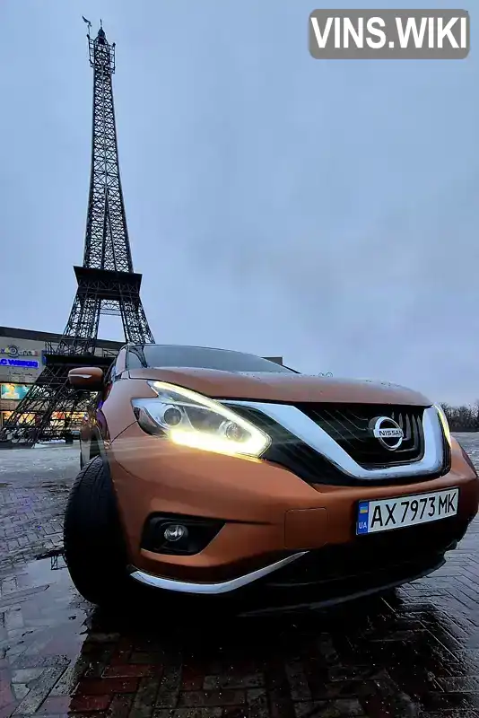 5N1AZ2MHXFN251590 Nissan Murano 2015 Позашляховик / Кросовер 3.5 л. Фото 2