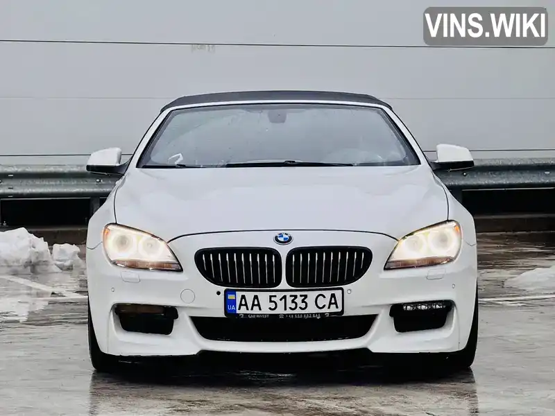 Кабриолет BMW 6 Series 2013 2.98 л. Автомат обл. Киевская, Киев - Фото 1/13