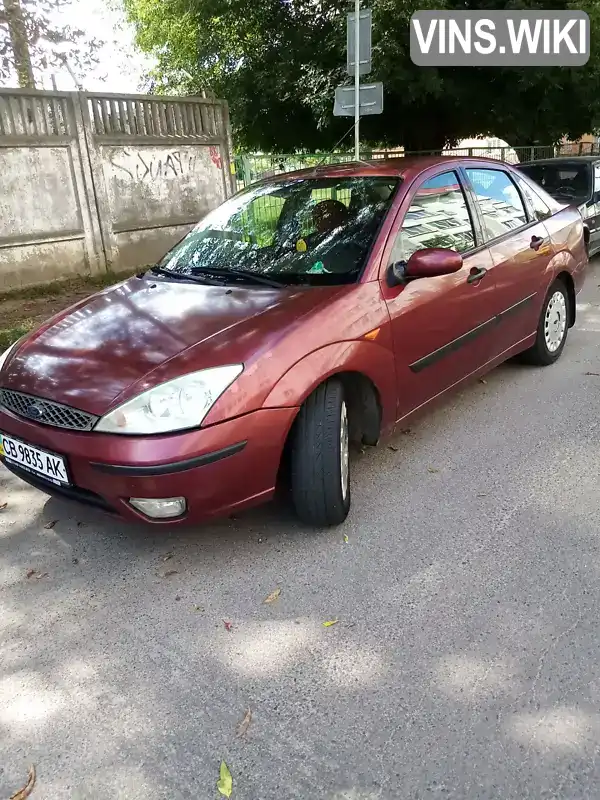 Седан Ford Focus 2002 1.6 л. Ручна / Механіка обл. Чернігівська, Чернігів - Фото 1/11