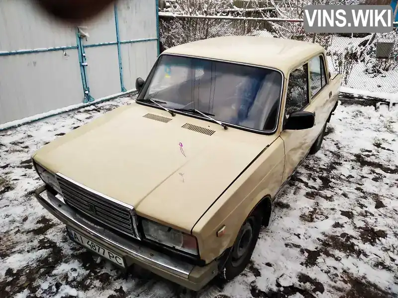 Седан ВАЗ / Lada 2107 1985 1.45 л. Ручна / Механіка обл. Київська, Кагарлик - Фото 1/6