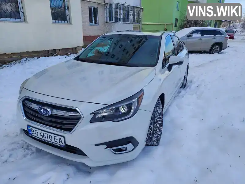 4S3BNAN6XJ3024657 Subaru Legacy 2017 Седан 2.46 л. Фото 1