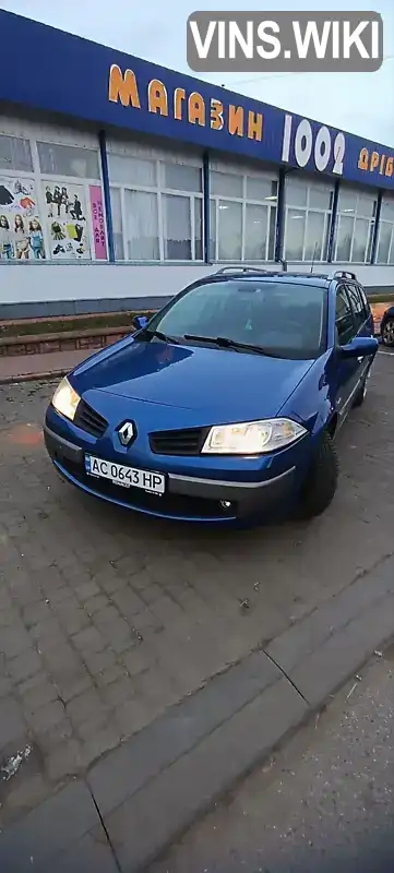 Універсал Renault Megane 2006 1.6 л. Ручна / Механіка обл. Волинська, Локачі - Фото 1/7