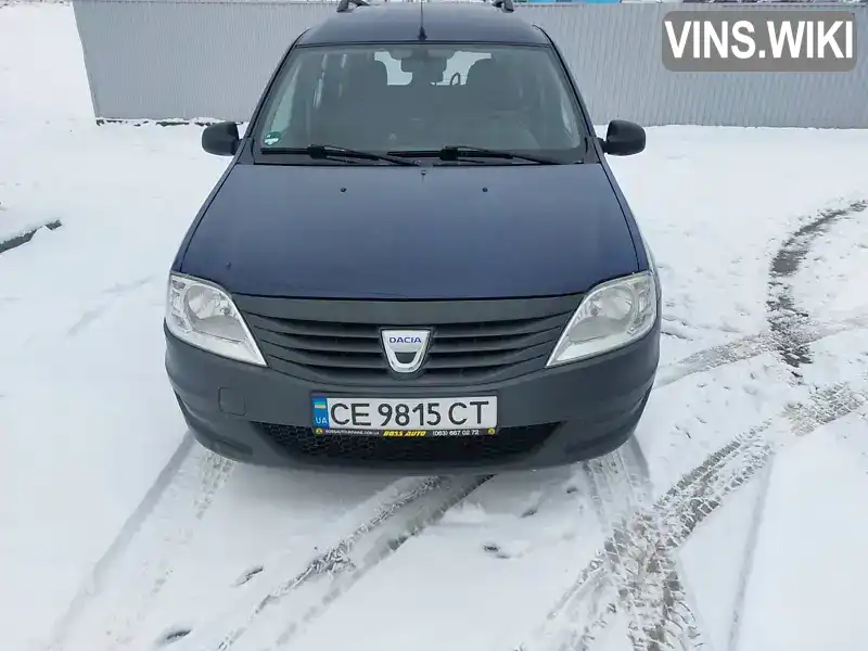 Седан Dacia Logan 2009 1.39 л. Ручна / Механіка обл. Чернівецька, Сторожинець - Фото 1/21