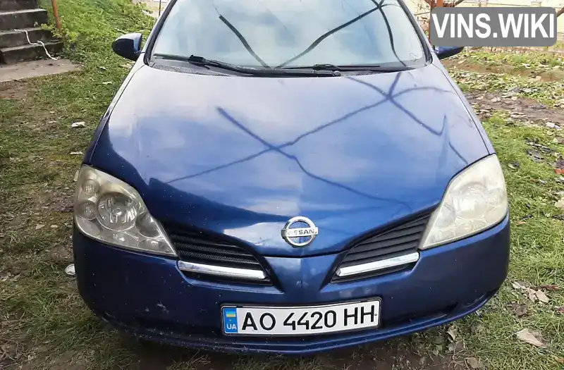 Седан Nissan Primera 2002 2 л. обл. Закарпатська, Мукачево - Фото 1/8