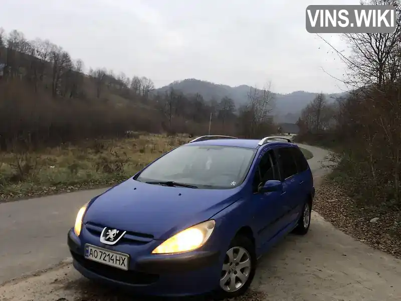 Універсал Peugeot 307 2003 1.59 л. Ручна / Механіка обл. Закарпатська, Тячів - Фото 1/9