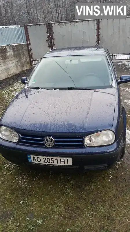 Хетчбек Volkswagen Golf 2002 1.39 л. Ручна / Механіка обл. Закарпатська, Свалява - Фото 1/10