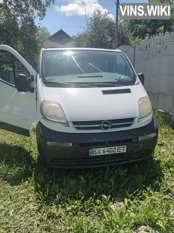 Мінівен Opel Vivaro 2006 1.9 л. Ручна / Механіка обл. Хмельницька, Деражня - Фото 1/5