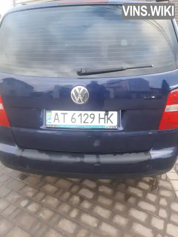 Мінівен Volkswagen Touran 2003 1.97 л. Ручна / Механіка обл. Івано-Франківська, Коломия - Фото 1/13