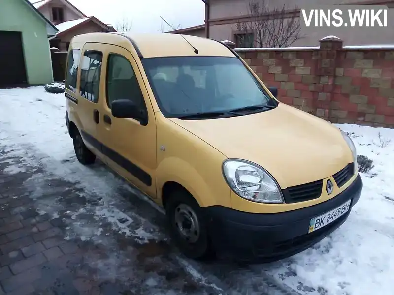 Мінівен Renault Kangoo 2007 1.46 л. Ручна / Механіка обл. Рівненська, Здолбунів - Фото 1/4