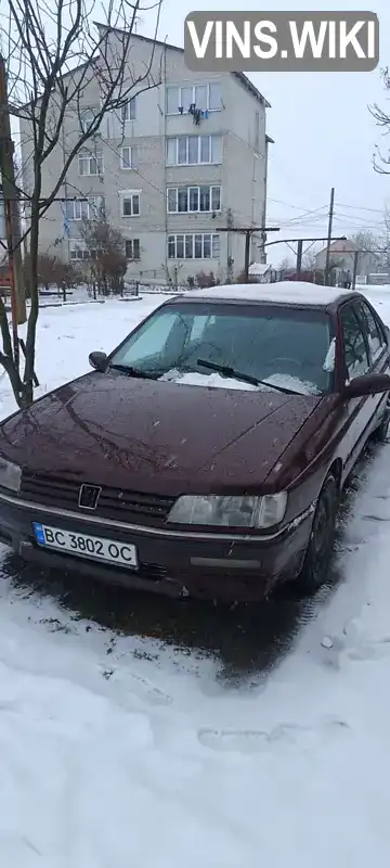 Седан Peugeot 605 1993 2 л. Ручная / Механика обл. Львовская, Львов - Фото 1/9