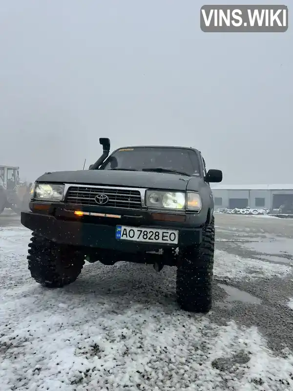 Позашляховик / Кросовер Toyota Land Cruiser 1996 4.16 л. Ручна / Механіка обл. Закарпатська, location.city.chorna_tysa - Фото 1/14