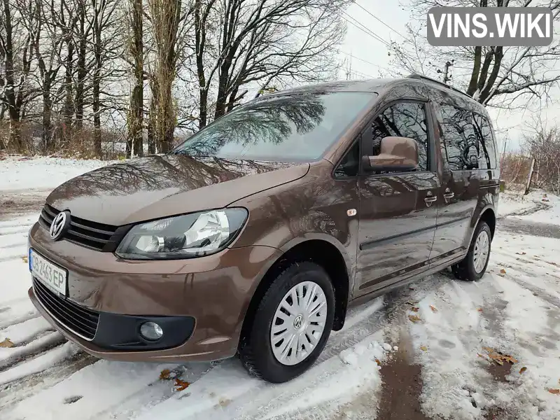 Мінівен Volkswagen Caddy 2015 1.6 л. Ручна / Механіка обл. Чернігівська, Прилуки - Фото 1/17