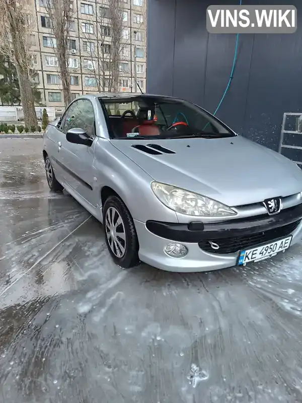 Кабріолет Peugeot 206 2002 1.59 л. Ручна / Механіка обл. Дніпропетровська, Кривий Ріг - Фото 1/4