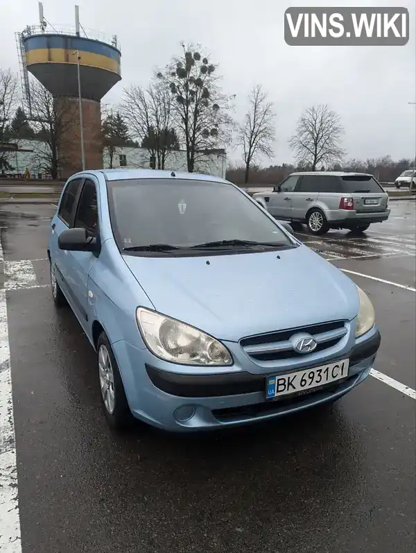 Хэтчбек Hyundai Getz 2007 1.09 л. Ручная / Механика обл. Ровенская, Ровно - Фото 1/12