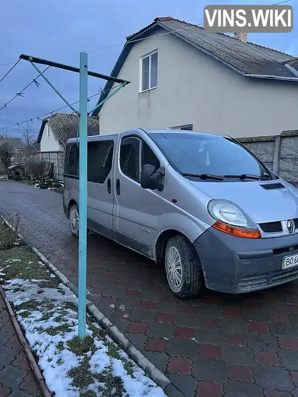 Мінівен Renault Trafic 2006 1.9 л. Ручна / Механіка обл. Тернопільська, Чортків - Фото 1/9