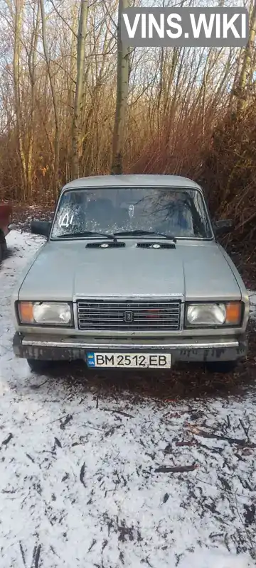 Седан ВАЗ / Lada 2107 2006 1.45 л. Ручна / Механіка обл. Сумська, Охтирка - Фото 1/4