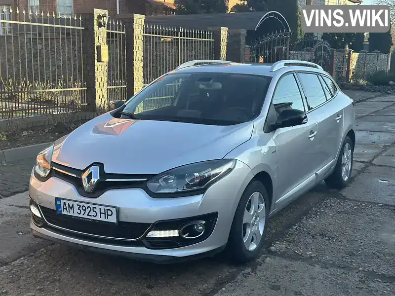 Універсал Renault Megane 2015 1.6 л. Ручна / Механіка обл. Житомирська, Бердичів - Фото 1/21