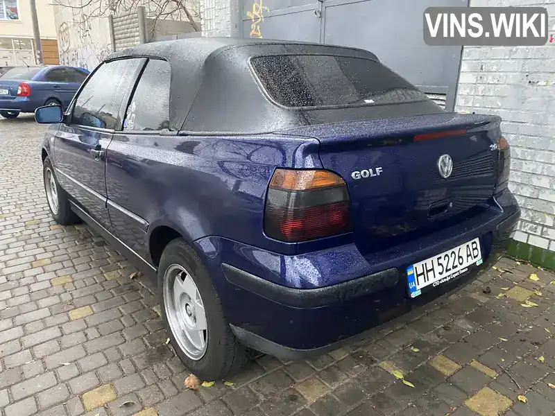 Кабріолет Volkswagen Golf 2001 1.98 л. Ручна / Механіка обл. Одеська, Чорноморськ (Іллічівськ) - Фото 1/11