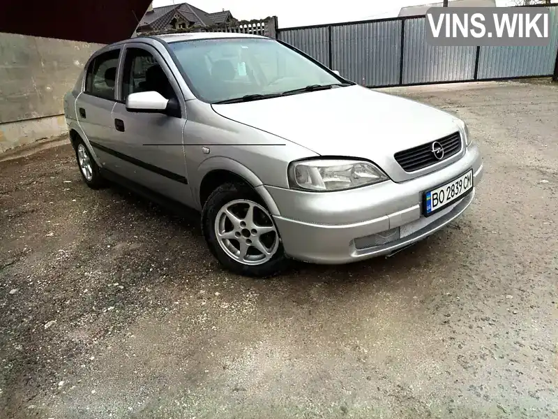 Хетчбек Opel Astra 2001 1.6 л. Ручна / Механіка обл. Тернопільська, Тернопіль - Фото 1/21