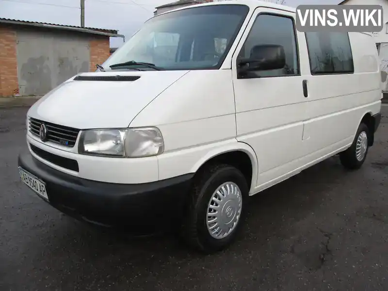 Минивэн Volkswagen Transporter 2002 2.46 л. Ручная / Механика обл. Винницкая, Жмеринка - Фото 1/21