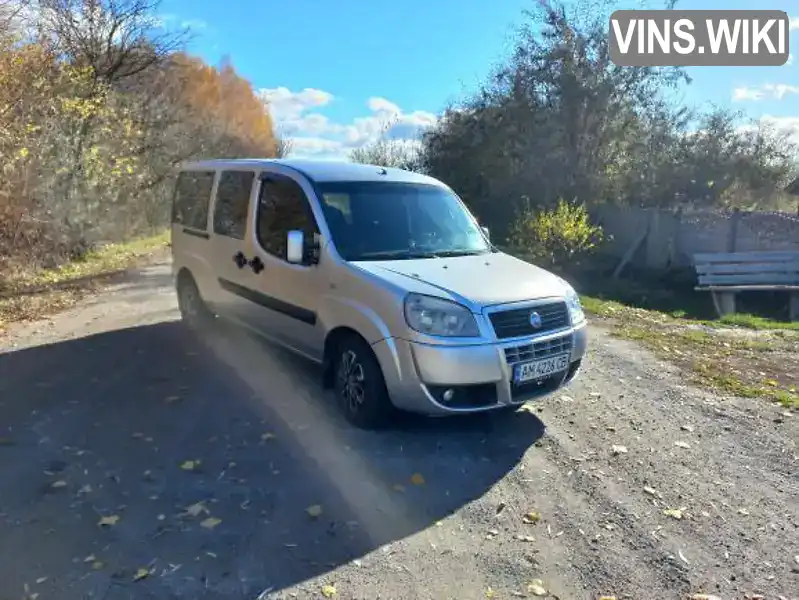 Мінівен Fiat Doblo 2006 1.91 л. Ручна / Механіка обл. Житомирська, Звягель - Фото 1/10