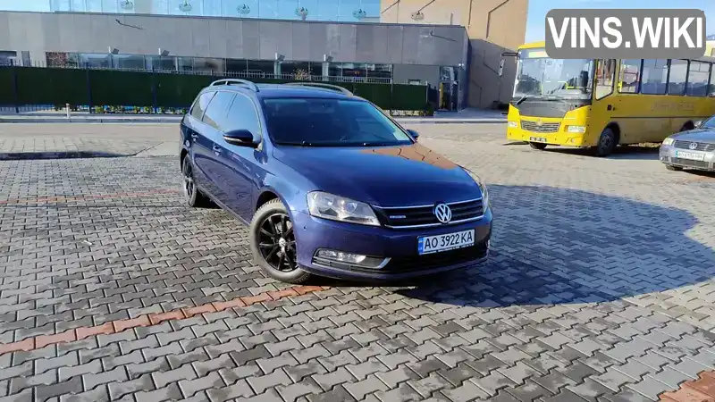 Універсал Volkswagen Passat 2013 1.6 л. Ручна / Механіка обл. Закарпатська, Мукачево - Фото 1/16