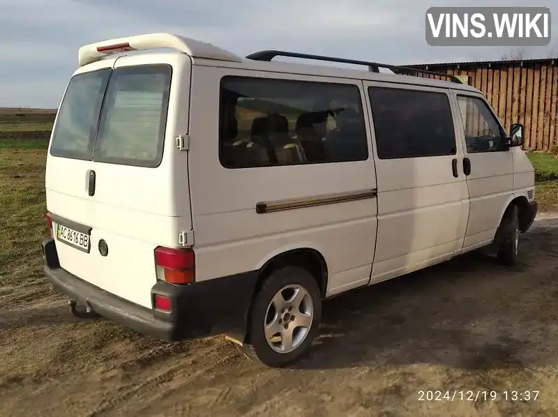 Мінівен Volkswagen Transporter 2000 null_content л. Ручна / Механіка обл. Волинська, Камінь-Каширський - Фото 1/9