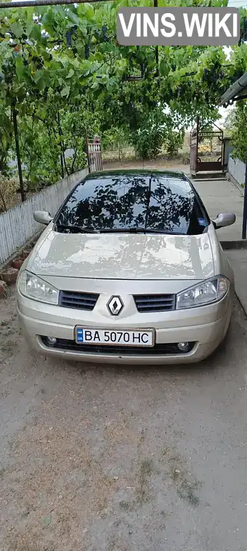 Кабріолет Renault Megane 2004 null_content л. Ручна / Механіка обл. Кіровоградська, Благовіщенське (Ульяновка) - Фото 1/9