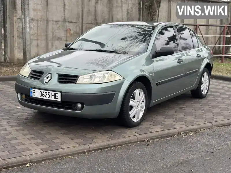 Седан Renault Megane 2004 1.4 л. Ручна / Механіка обл. Полтавська, Лубни - Фото 1/21