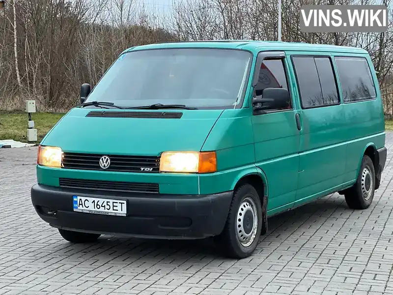 Мінівен Volkswagen Transporter 1999 2.46 л. Ручна / Механіка обл. Волинська, Нововолинськ - Фото 1/21