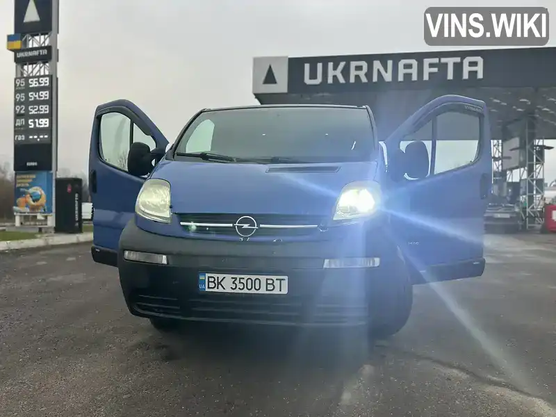 Мінівен Opel Vivaro 2005 1.9 л. Ручна / Механіка обл. Рівненська, Дубно - Фото 1/21