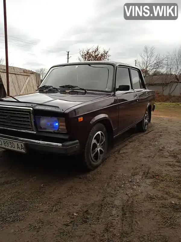 Седан ВАЗ / Lada 2107 2004 1.45 л. Ручна / Механіка обл. Тернопільська, Чортків - Фото 1/17