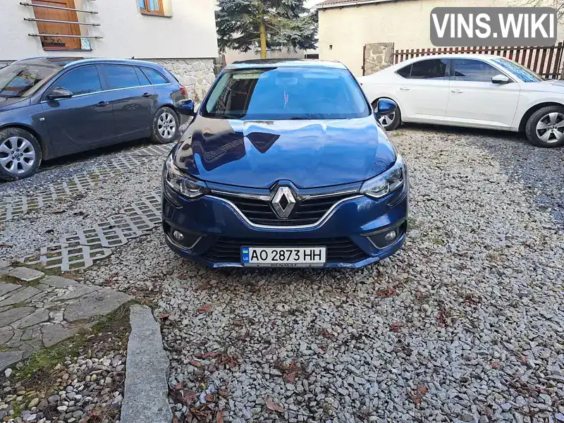 Седан Renault Megane 2017 1.6 л. Ручна / Механіка обл. Закарпатська, Ужгород - Фото 1/19