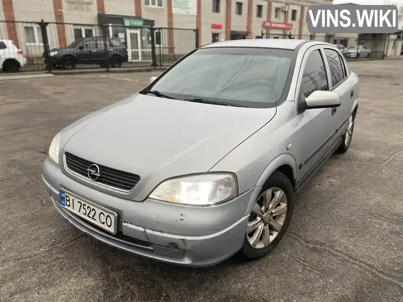 Хетчбек Opel Astra 2002 1.6 л. Ручна / Механіка обл. Полтавська, Полтава - Фото 1/14