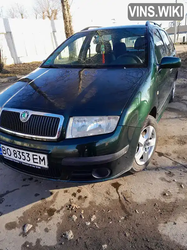 Універсал Skoda Fabia 2005 1.39 л. Ручна / Механіка обл. Тернопільська, Тернопіль - Фото 1/18