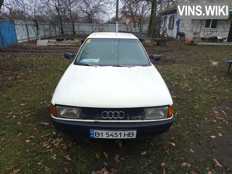 Седан Audi 80 1987 1.78 л. Ручна / Механіка обл. Полтавська, Велика Багачка - Фото 1/6