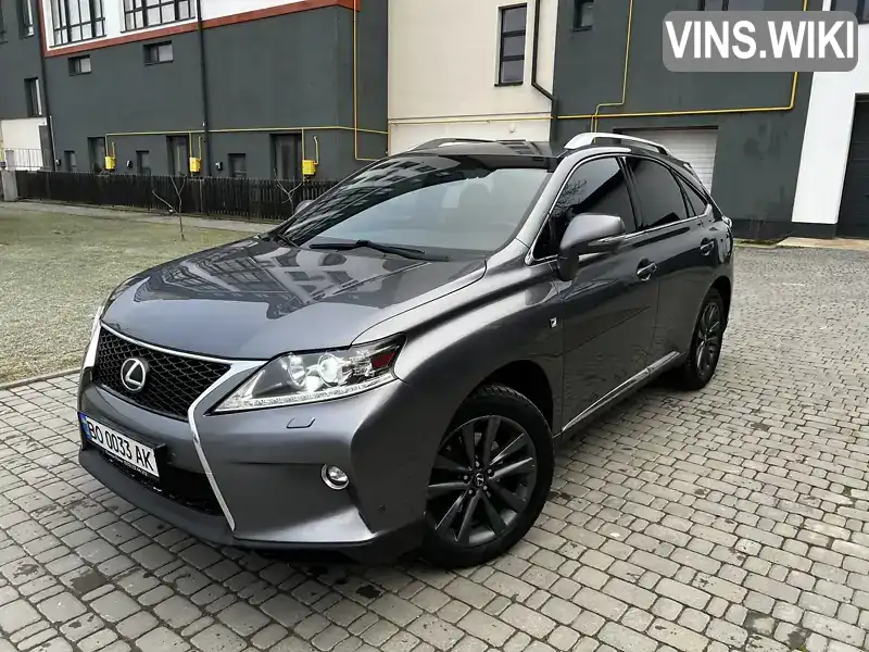 Позашляховик / Кросовер Lexus RX 2013 3.46 л. Автомат обл. Тернопільська, Чортків - Фото 1/19