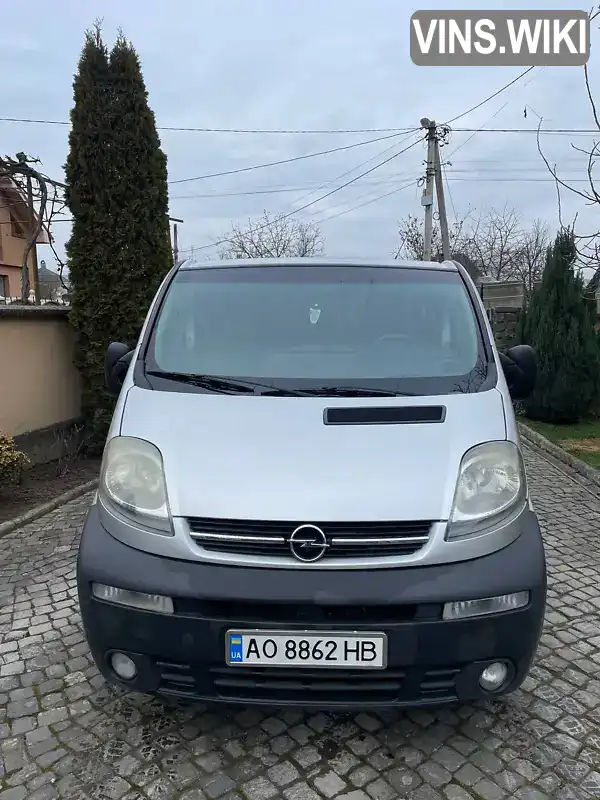 Мінівен Opel Vivaro 2004 1.9 л. Ручна / Механіка обл. Закарпатська, Виноградів - Фото 1/9