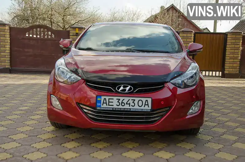 Седан Hyundai Elantra 2013 1.8 л. Ручна / Механіка обл. Дніпропетровська, Кривий Ріг - Фото 1/21