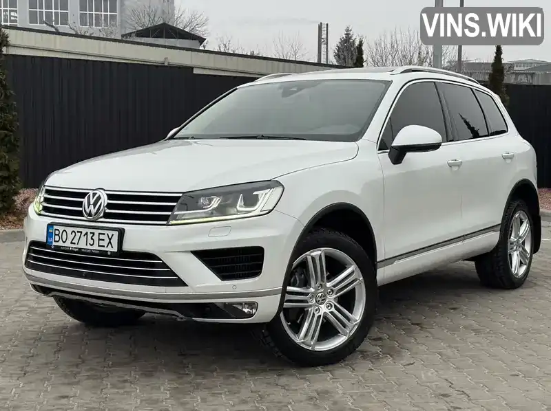 Позашляховик / Кросовер Volkswagen Touareg 2016 2.97 л. Автомат обл. Тернопільська, Тернопіль - Фото 1/21