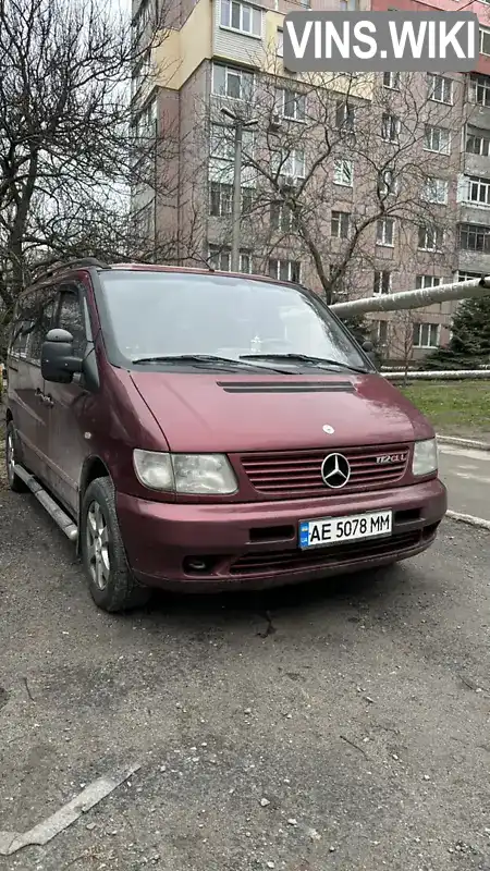 Мінівен Mercedes-Benz Vito 2000 2.15 л. Ручна / Механіка обл. Дніпропетровська, Дніпро (Дніпропетровськ) - Фото 1/17