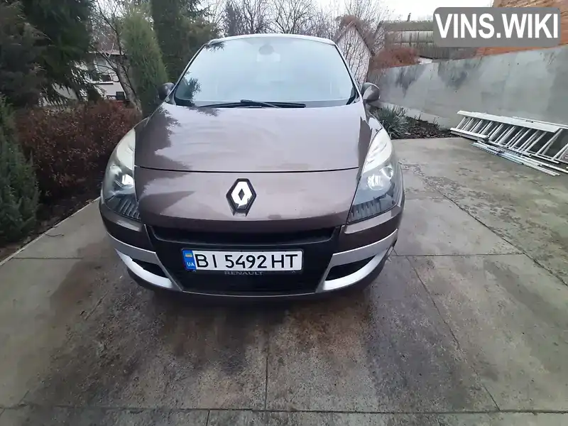 Мінівен Renault Megane Scenic 2010 1.6 л. Ручна / Механіка обл. Полтавська, Решетилівка - Фото 1/17