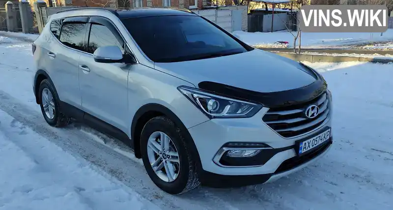 Позашляховик / Кросовер Hyundai Santa FE 2016 2.4 л. Автомат обл. Харківська, Харків - Фото 1/21