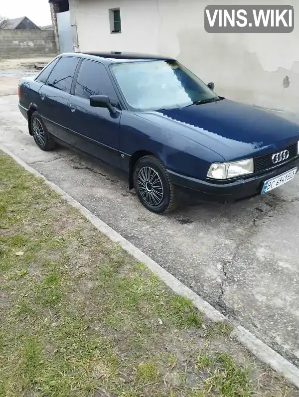 Седан Audi 80 1989 1.8 л. Ручна / Механіка обл. Львівська, Золочів - Фото 1/10