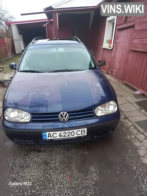 Універсал Volkswagen Golf 2001 1.9 л. Ручна / Механіка обл. Волинська, location.city.lukiv - Фото 1/10