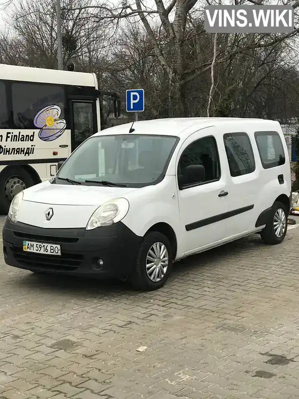 Мінівен Renault Kangoo 2012 1.5 л. Ручна / Механіка обл. Житомирська, Коростишів - Фото 1/20